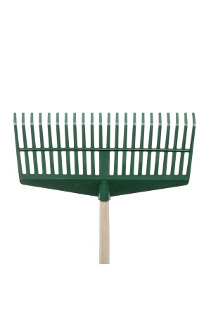 Грабли веерные пластиковые, 420 мм, 22 плоских зуба, в комплекте с черенком Россия