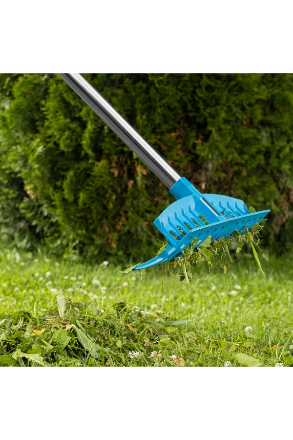 Грабли пластиковые, 400 мм, 12 прямых зубьев, усиленные, Luxe, Palisad