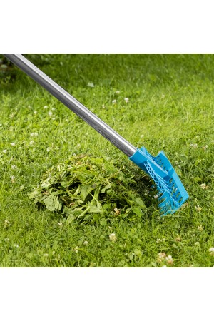 Грабли пластиковые, 400 мм, 12 прямых зубьев, усиленные, Luxe, Palisad