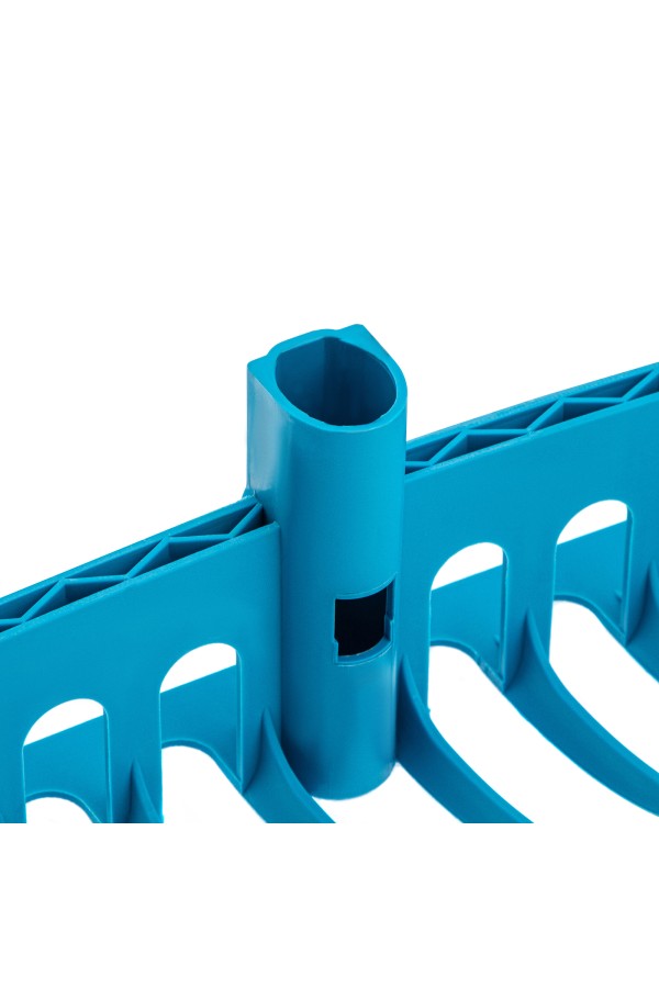 Грабли пластиковые, 565 мм, 18 прямых зубьев, усиленные, Luxe, Palisad