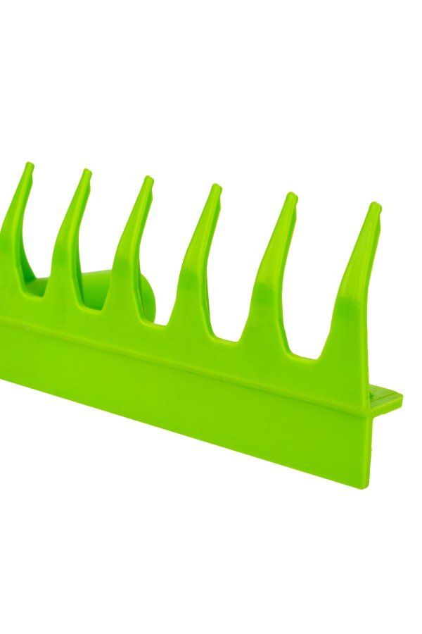 Грабли пластиковые, 380 мм, 11 прямых зубьев, усиленные, без черенка, Сибртех