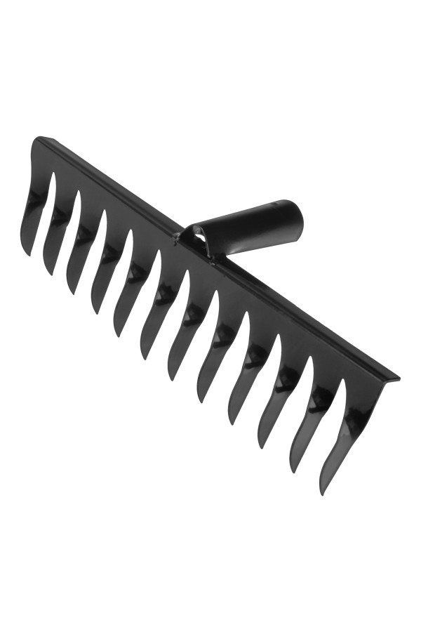 Грабли стальные, 300 мм, 12 витых зубьев, без черенка, Сибртех