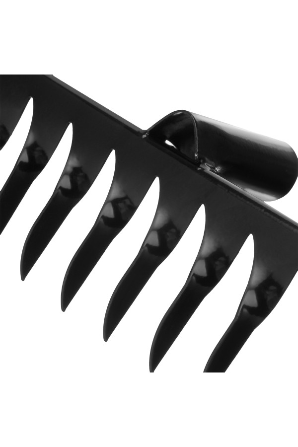 Грабли стальные, 300 мм, 12 витых зубьев, без черенка, Сибртех