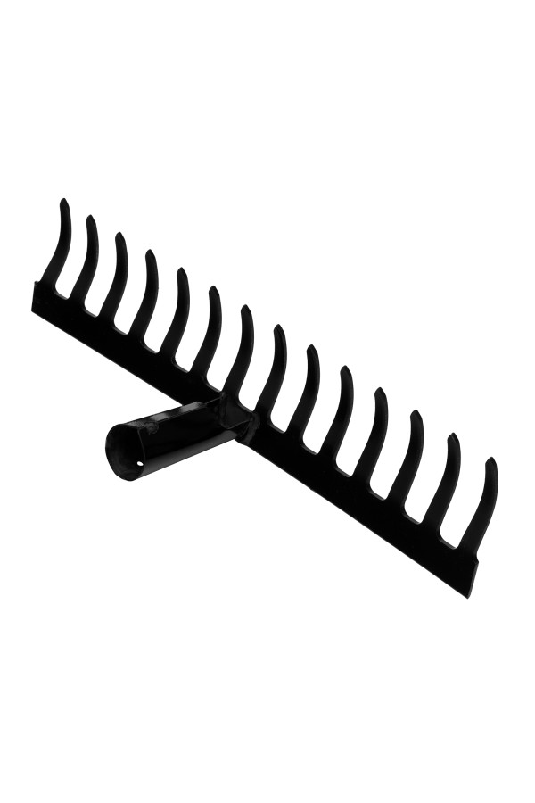 Грабли стальные, 360 мм, 14 прямых зубьев, без черенка, Сибртех