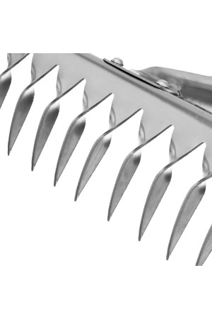 Грабли, нержавеющая сталь, 290 мм, 12 витых зубьев, без черенка, Россия, Сибртех