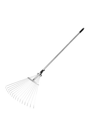 Грабли веерные стальные, 190 - 520 х 1200 - 1500 мм, 15 зубьев, раздвижные, стальной черенок, Palisad