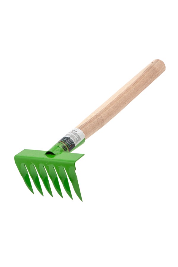 Грабли витые 6 - зубые, 120 х 390 мм, стальные, деревянная рукоятка, Агроном, Сибртех