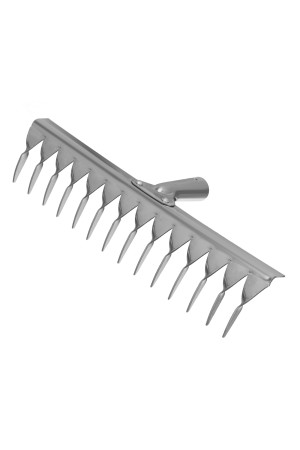 Грабли, нержавеющая сталь, 340 мм, 14 витых зубьев, без черенка, Россия, Сибртех