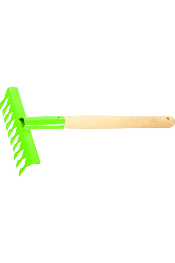 Грабли витые 10-зубые, 200х390 мм, стальные, деревянная рукоятка Palisad