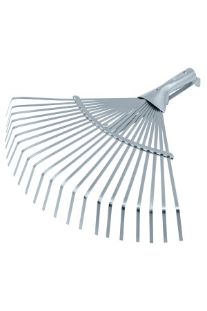 Грабли веерные стальные, 300 - 480 мм, 22 плоских зуба, оцинкованные,раздвижные, без черенка, Palisad