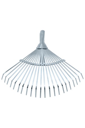 Грабли веерные стальные, 300 - 480 мм, 22 плоских зуба, оцинкованные,раздвижные, без черенка, Palisad