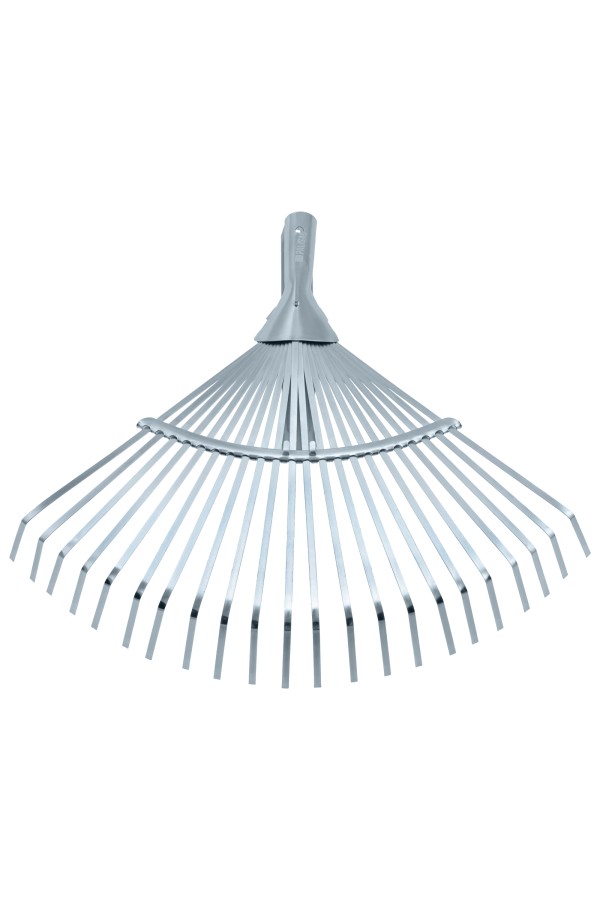 Грабли веерные стальные, 300 - 480 мм, 22 плоских зуба, оцинкованные,раздвижные, без черенка, Palisad