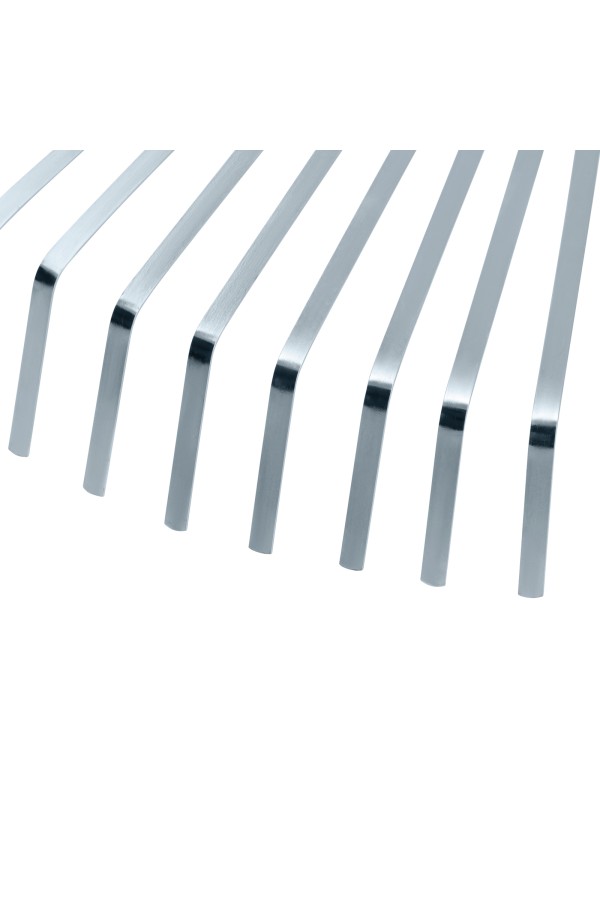 Грабли веерные стальные, 300 - 480 мм, 22 плоских зуба, оцинкованные,раздвижные, без черенка, Palisad