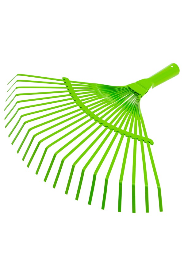 Грабли веерные стальные, 425 мм, 22 плоских зуба, эмалированные, без черенка, Palisad