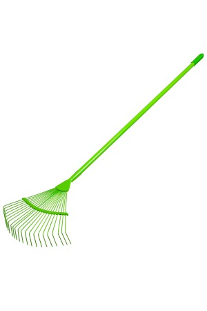 Грабли веерные стальные, 420 х 1585 мм, 22 круглых зуба, эмалированные, стальной черенок, Palisad