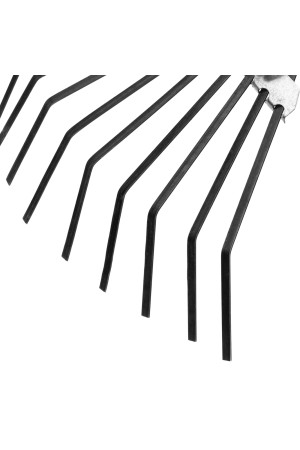 Грабли веерные стальные, 385 х 1450 мм, 20 плоских зубьев, деревянный черенок, Россия, Сибртех