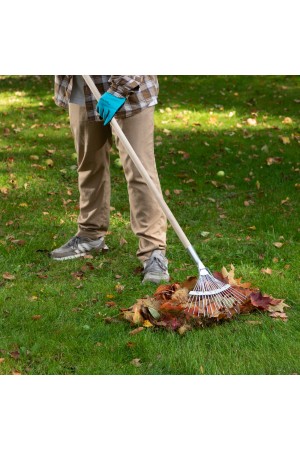 Грабли веерные стальные, 350 мм, 18 круглых зубьев, оцинкованные, без черенка, Россия, Сибртех