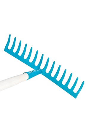 Грабли стальные, 360х1250 мм, 14 прямых зубьев, деревянный лакированный черенок, LUXE Palisad