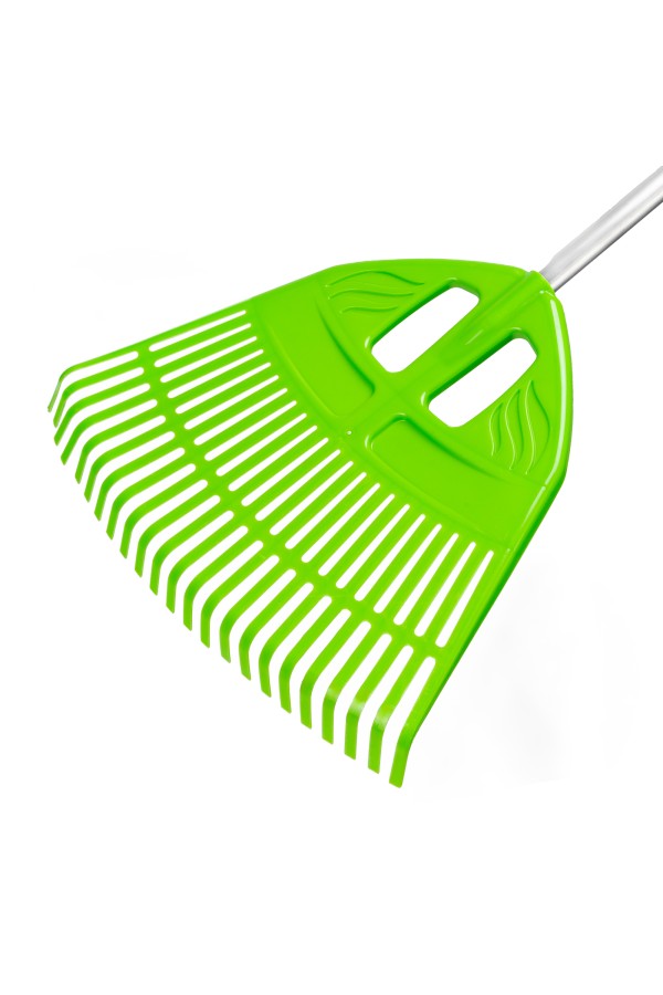 Грабли веерные пластиковые, 495 х 1680 мм, 23 плоских зуба, алюминиевый черенок, Palisad