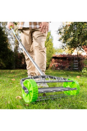 Аэратор газонный, 440 х 1400 мм, стальной черенок, Palisad