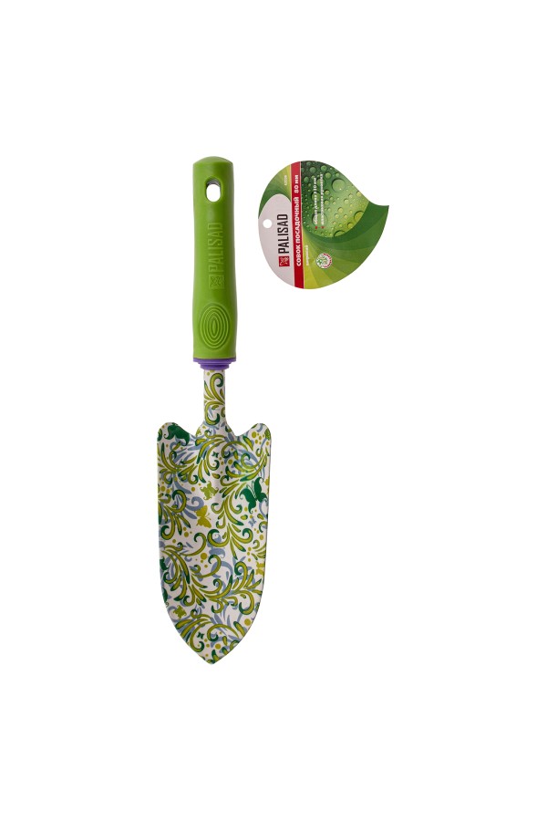 Совок посадочный широкий, 80 х 330 мм, стальной, пластиковая рукоятка, Flower Green, Palisad