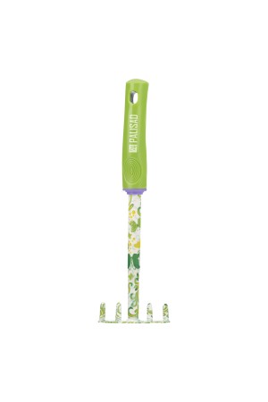 Грабли 5 - зубые, 85 х 310 мм, стальные, пластиковая рукоятка, Flower Green, Palisad