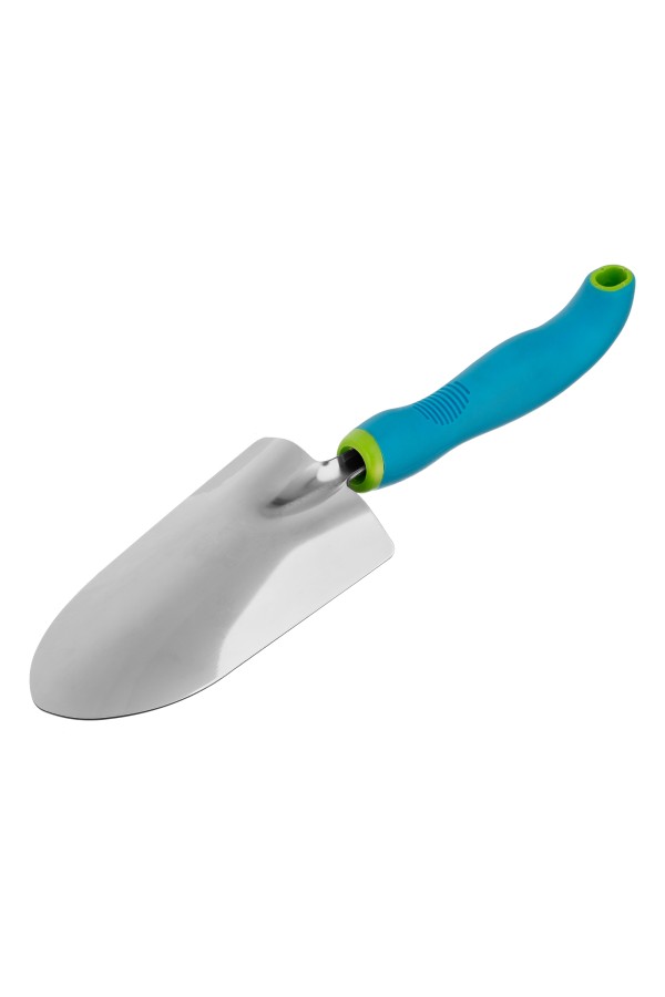 Совок посадочный широкий, 90 х 320 мм, нержавеющая сталь, двухкомпонентная рукоятка, Premium Plus, Palisad