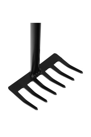 Грабли 6-зубые, 110х300 мм, стальные, обрезиненная эргономичная рукоятка, LSR1, Palisad