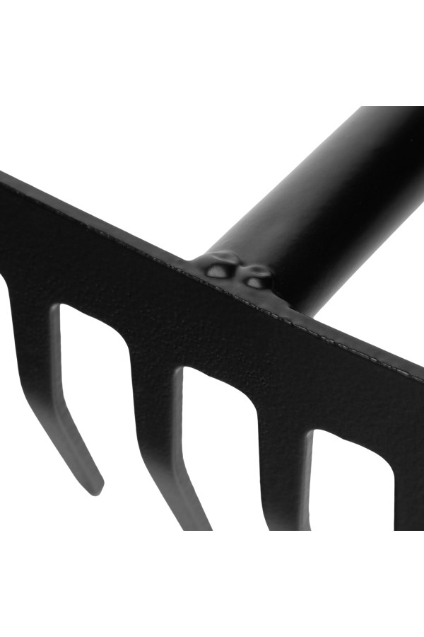 Грабли 6-зубые, 110х300 мм, стальные, обрезиненная эргономичная рукоятка, LSR1, Palisad