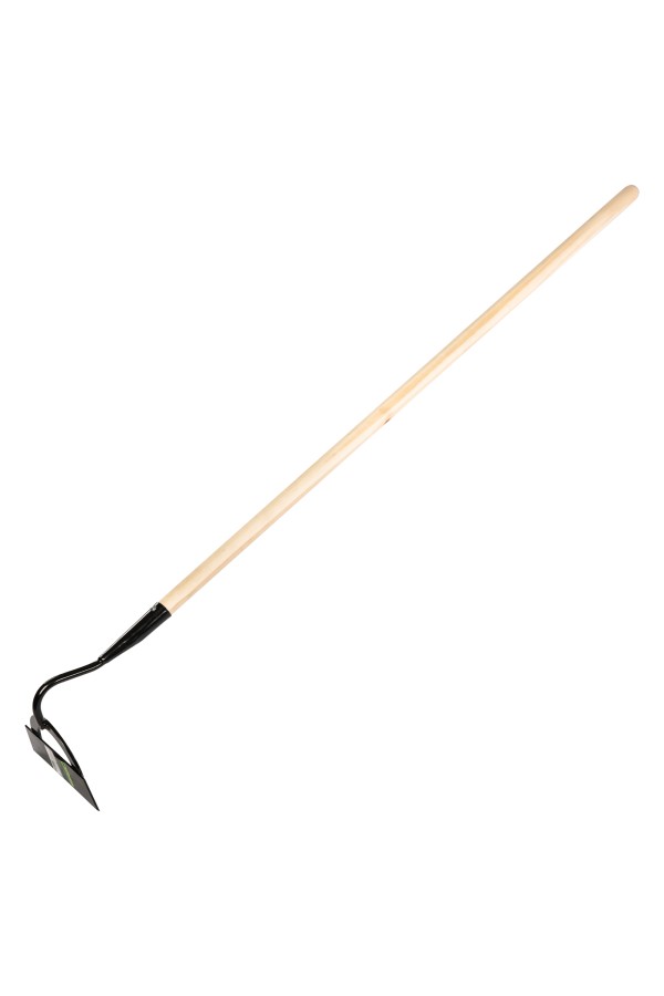 Мотыга стальная усиленная, 190 х 60 х 1430 мм, деревянный черенок, Сибртех
