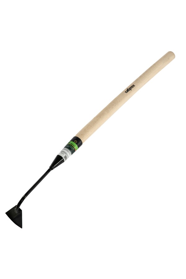 Мотыга стальная, 60 х 80 х 780 мм, узкая, деревянный черенок, Сибртех