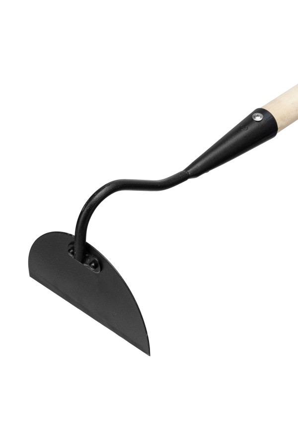 Мотыга стальная, 161х91х1185 мм, закаленная, деревянный лакированный черенок, LUXE Palisad