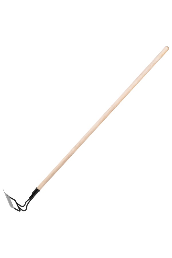 Мотыга, нержавеющая сталь, 200 х 50 х 1300 мм, деревянный черенок, Сибртех