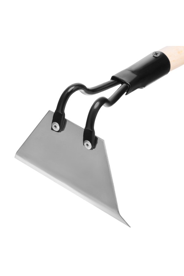 Мотыга, нержавеющая сталь, 150 х 90 х 1300 мм, деревянный черенок, Сибртех