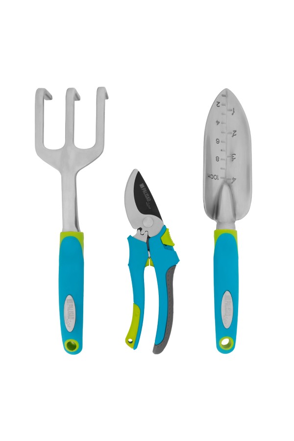 Набор садового инструмента с секатором, алюминиевый цельнолитой, 3 предмета, Luxe, Palisad