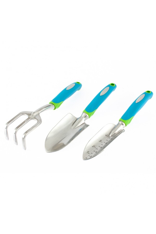 Набор садового инструмента, алюминиевый цельнолитой, 3 предмета, Luxe, Palisad