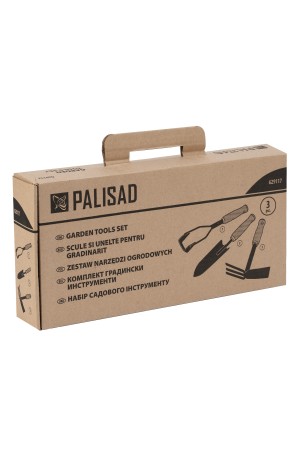 Набор садового инструмента, деревянные рукоятки, 3 предмета Palisad