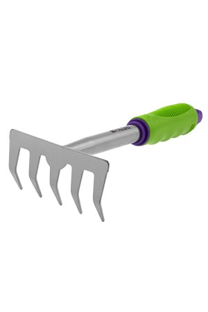 Грабли 5 - зубые, 115 х 275 мм, стальные, пластиковая рукоятка, Connect, Palisad