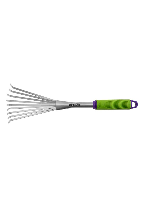 Грабли веерные 9 - зубые, 130 х 420 мм, стальные, пластиковая рукоятка, Connect, Palisad