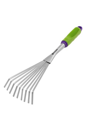 Грабли веерные 9 - зубые, 130 х 420 мм, стальные, пластиковая рукоятка, Connect, Palisad