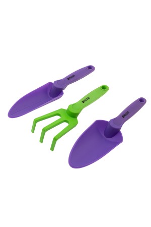 Набор садового инструмента, пластиковый, гелевые рукоятки, 3 предмета, Nylon Soft, Palisad