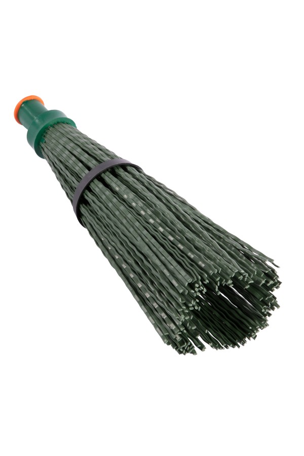 Метла полипропиленовая, 140 х 310 мм, круглая, с фиксирующим ободом, без черенка, Сибртех