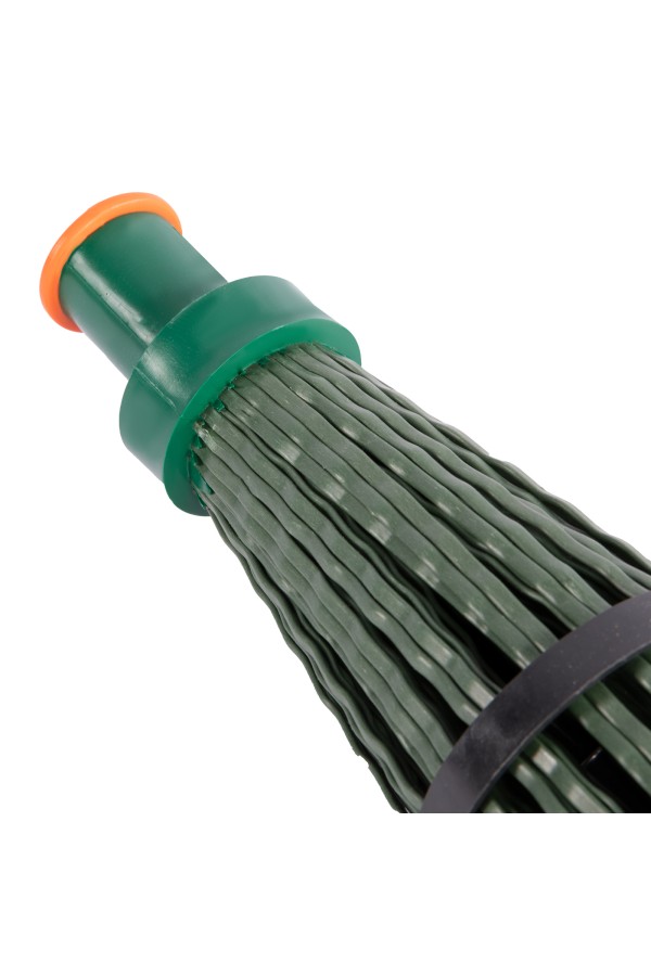 Метла полипропиленовая, 140 х 310 мм, круглая, с фиксирующим ободом, без черенка, Сибртех