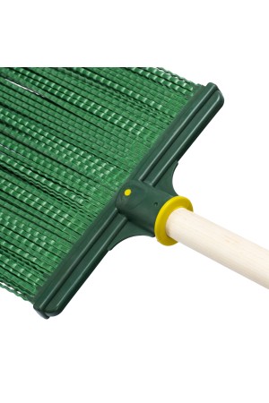 Метла полипропиленовая, 270 х 260 х 1490 мм, плоская распушенная, деревянный черенок, Россия, Сибртех