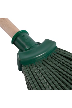 Метла полипропиленовая, 295 х 255 х 1490 мм, веерная, деревянный черенок, Россия, Сибртех