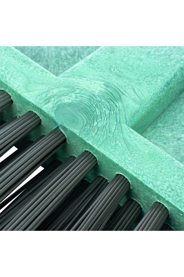 Метла полипропиленовая, 345 х 200 мм, веерная распушенная, без черенка, Сибртех