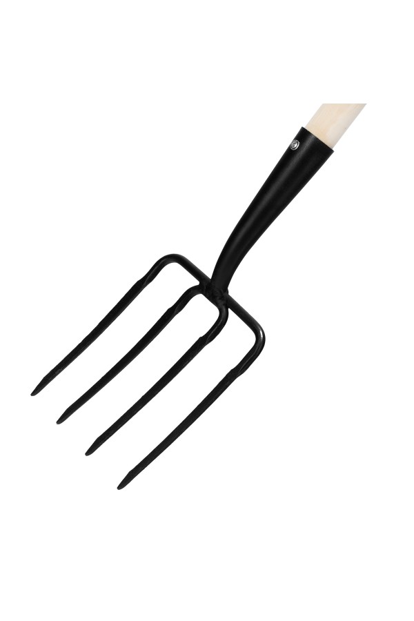 Вилы 4 - х рогие, огородные, 175х220х1320 мм, кованые, деревянный черенок, Арти,