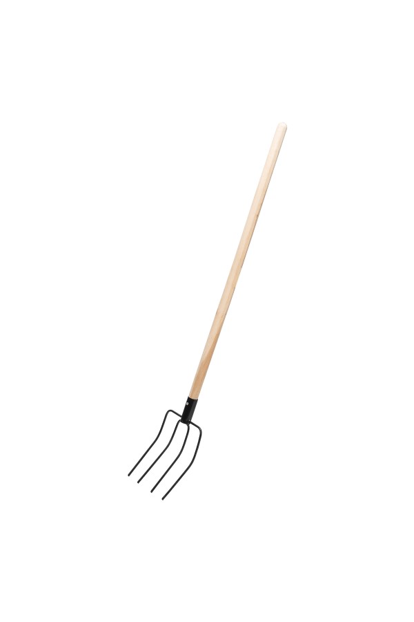 Вилы 4 - х рогие, сенные, 210х310х1400 мм, деревянный черенок, Сибртех