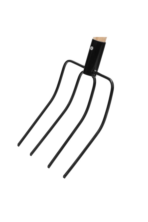 Вилы 4 - х рогие, сенные, 210х310х1400 мм, деревянный черенок, Сибртех