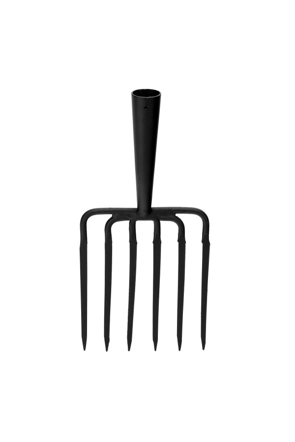 Вилы 6 - и рогие, копальные, 195х220 мм, кованые, без черенка, Арти,
